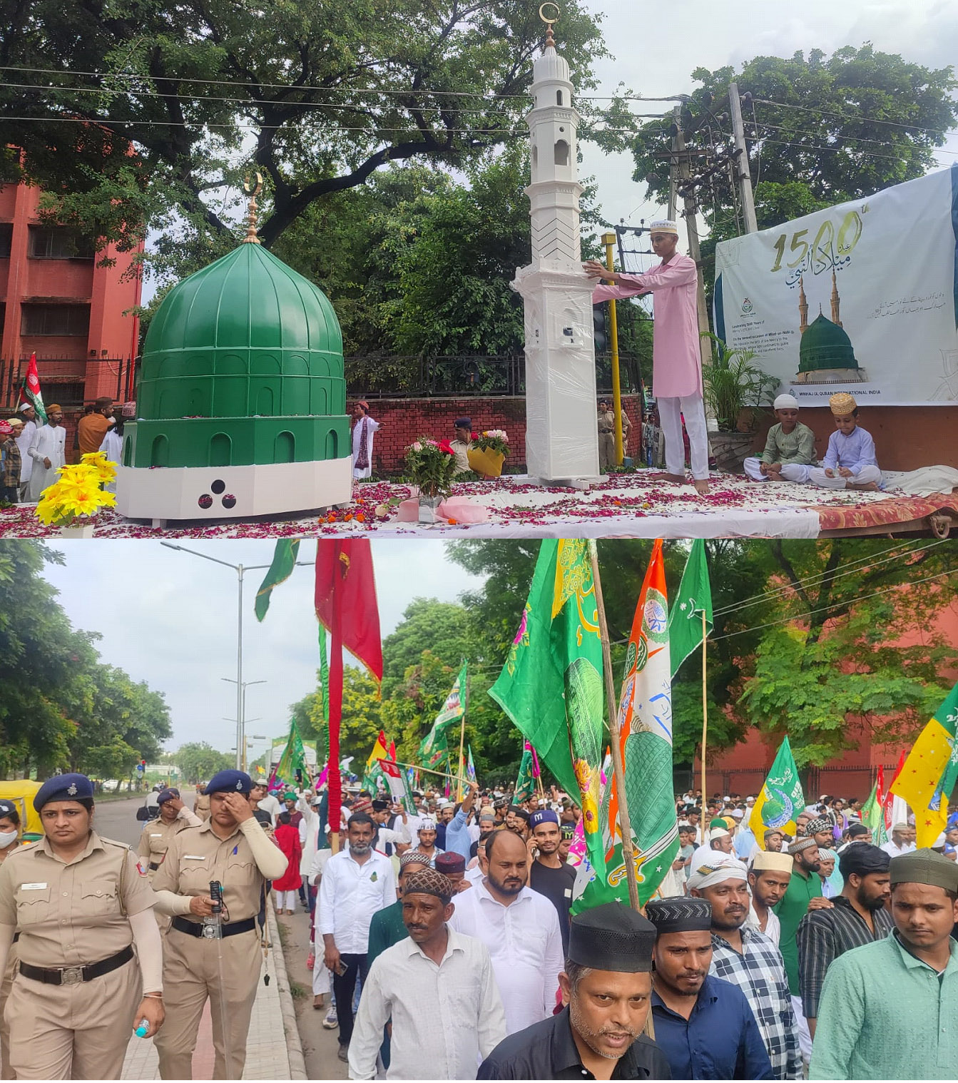 On Eid Milad-un-Nabi, the Muslim community in Burail celebrated the Nabi's birthday with great enthusiasm and reverence.